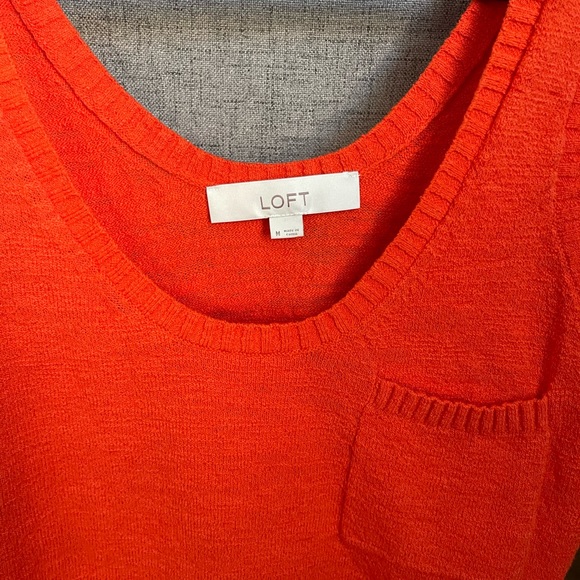 Loft Orange Sweater Tank - Picture 3 of 3